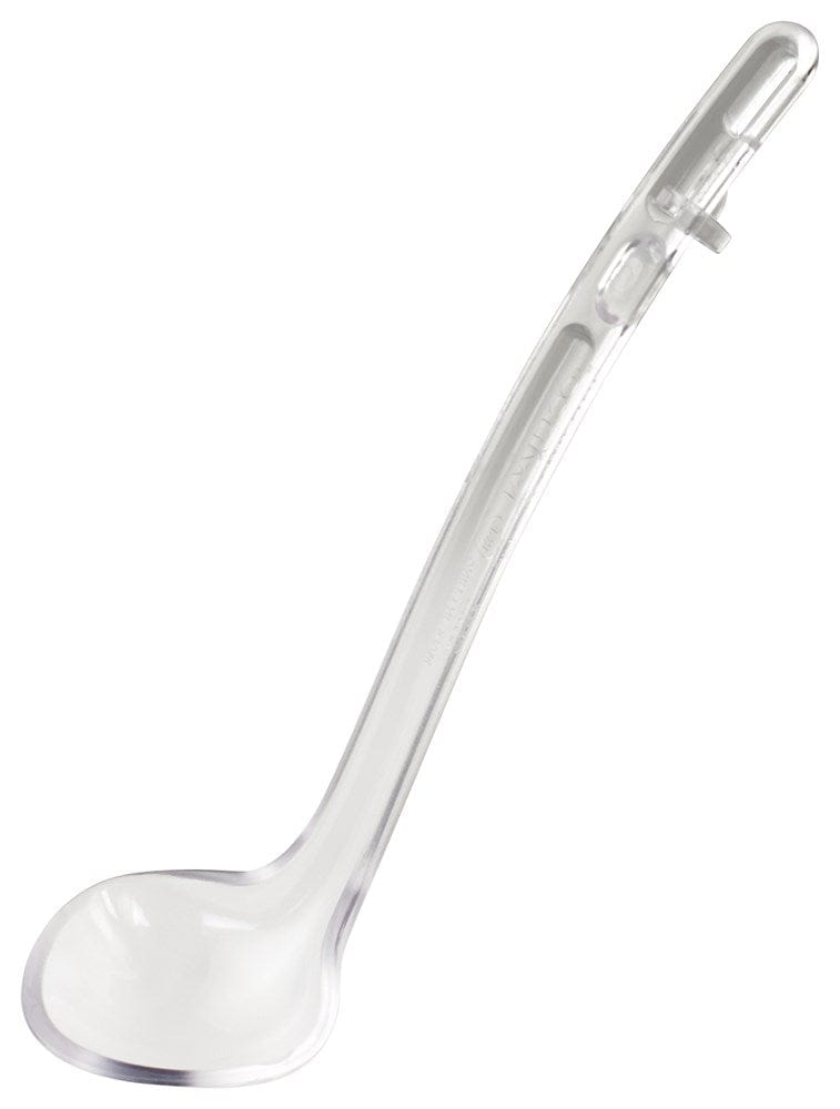 Winco Smallwares Each Winco CVLD-8C Curv 8.5 Inch Ladle 0.75 Ounce Clear Polycarbonate | Denson CFE