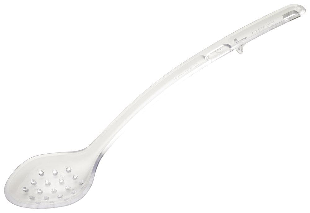 Winco Smallwares Each Winco CVPS-15C Clear Polycarbonate Perforated Serving Spoon 15 Inch 1.5 Ounce | Denson CFE