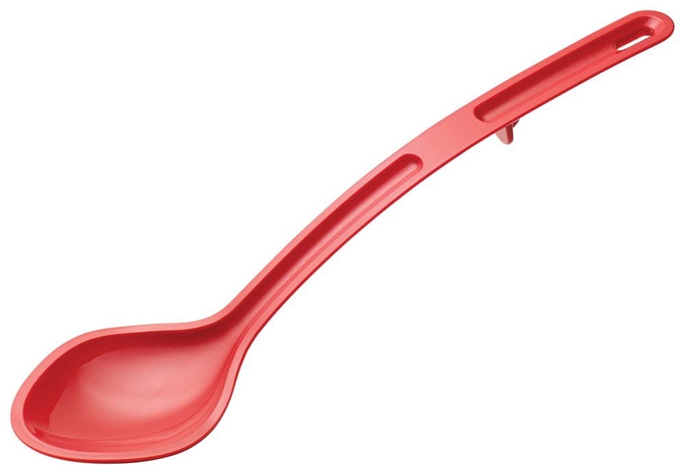 Winco Smallwares Each Winco CVSS-13R Curv 13 Inch Red Serving Spoon Heat Resistant Polycarbonate | Denson CFE