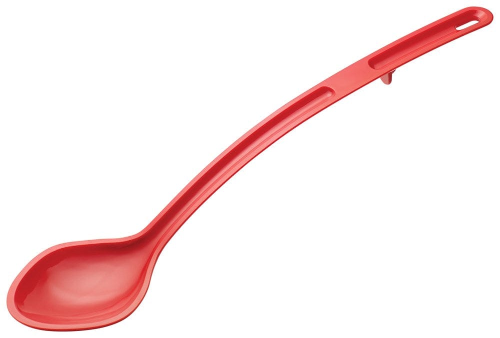 Winco Smallwares Each Winco CVSS-15R Curv 15 Inch Serving Spoon Red Polycarbonate | Denson CFE