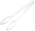 Winco Smallwares Each Winco CVST-12C Curv 12 Inch Polycarbonate Serving Tongs Clear | Denson CFE