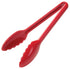 Winco Smallwares Each Winco CVST-9R Curv 9 Inch Red Polycarbonate Serving Tongs Heat Resistant | Denson CFE