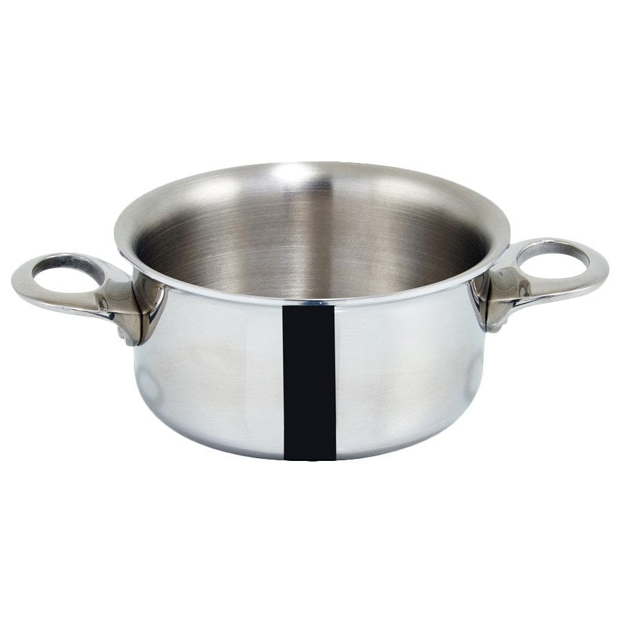 Winco Smallwares Each Winco DCCR-3S Mini Casserole Dish 15 Ounce Stainless Steel Induction Ready | Denson CFE