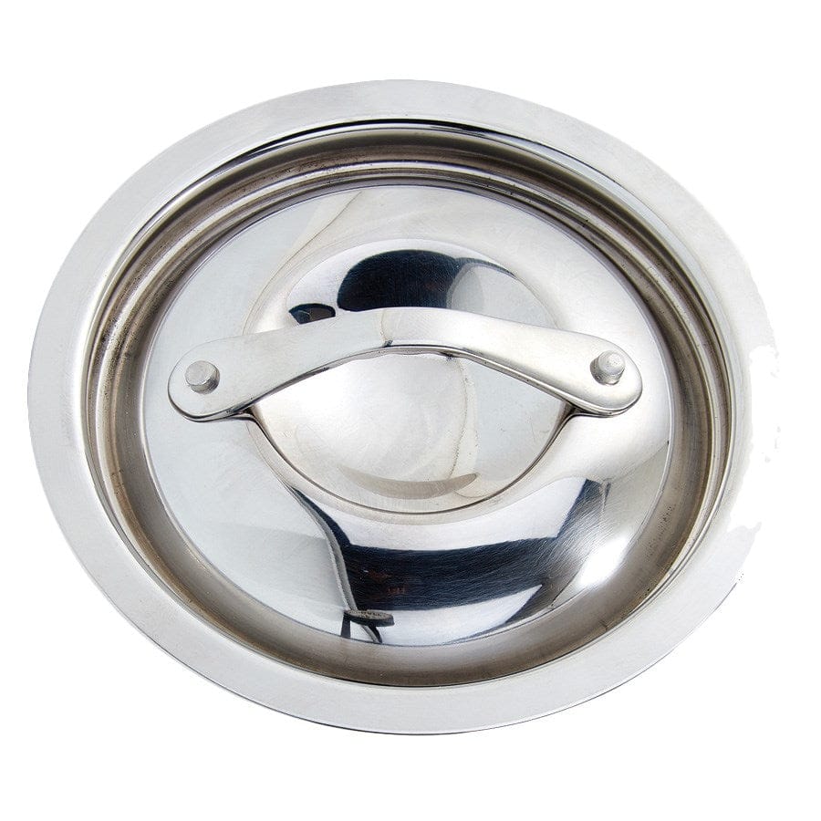 Winco Smallwares Each Winco DCL-375 Round Stainless Steel Lid for 3.75 Inch Casserole | Denson CFE