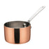 Winco Smallwares Each Winco DCWA-202C Copper Plated Mini Sauce Pan 5 oz 2-3/4 inch Diameter x 1-3/4 inch Height | Denson CFE