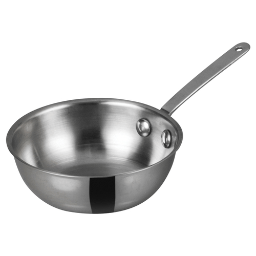 Winco Smallwares Each Winco DCWD-102S Mini Wok 4 Inch Stainless Steel Round Cooking Tool | Denson CFE