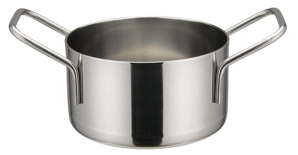 Winco Smallwares Each Winco DCWE-103S Stainless Steel Mini Casserole 10 oz 3-1/2 inch Diameter | Denson CFE