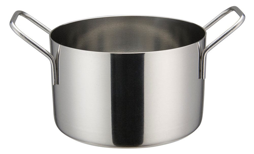 Winco Smallwares Each Winco DCWE-105S Stainless Steel Mini Casserole 28 oz 4-3/4 Inch Diameter x 3 Inch Height | Denson CFE