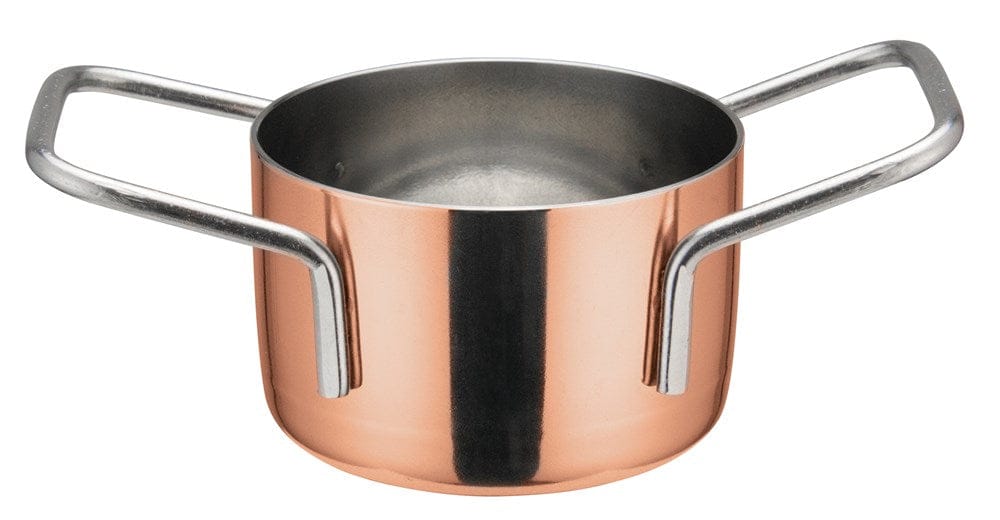 Winco Smallwares Each Winco DCWE-201C Mini Casserole Copper Plated Round 5 Ounce Dish | Denson CFE