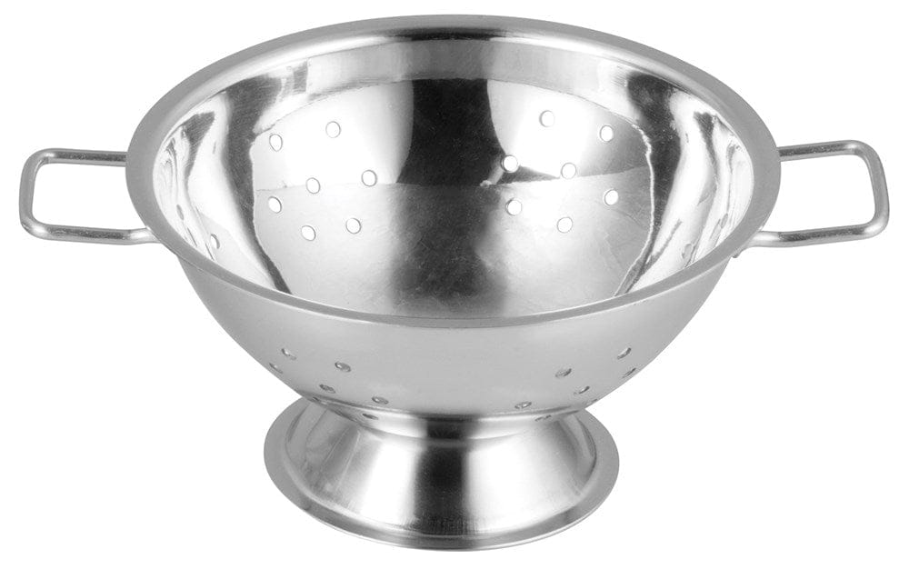 Winco Smallwares Each Winco DDSC-102S Mini Stainless Steel Colander 4 inch Diameter 4 ounce Capacity | Denson CFE