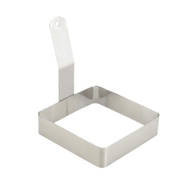 Winco Smallwares Each Winco EGRS-44 Square Stainless Steel Egg Ring 4 Inch | Denson CFE