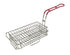 Winco Smallwares Each Winco FB-03 Premium Chimichanga Burrito Fry Basket with Red Handle and Hinged Shelves | Denson CFE