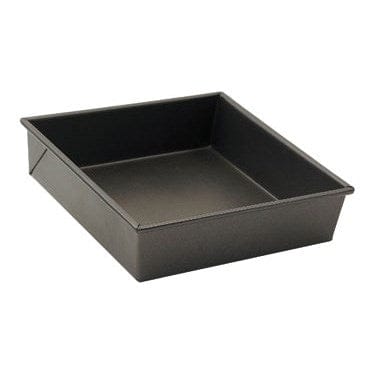 Winco Smallwares Each Winco HSCP0808 Aluminized Steel Square Non-Stick Cake Pan 8 Inch x 8 Inch x 2.25 Inch Deep | Denson CFE