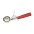 Winco Smallwares Each Winco ICD-24 Size 24 Stainless Steel Ice Cream Disher with Red Plastic Handle | Denson CFE