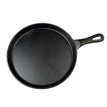 Winco Smallwares Each Winco IGL-10 Cast Iron Grill Pan 10 Inch Diameter Black Coating | Denson CFE