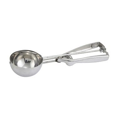 Winco Smallwares Each Winco ISS-8 Round Squeeze Handle Disher Portion Scoop 4 Ounces | Denson CFE