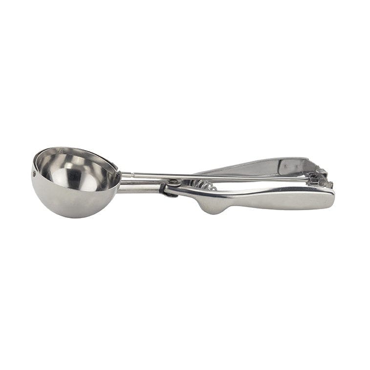Winco Smallwares Each Winco ISS16 Round Stainless Steel Squeeze Handle Disher Portion Scoop 2.75 oz | Denson CFE
