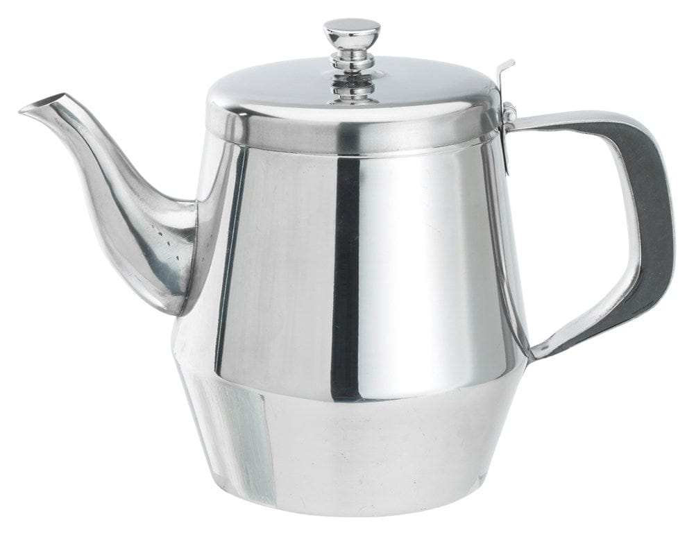 Winco Smallwares Each Winco JB2932 Stainless Steel Gooseneck Teapot 32 Ounces Elegant Design | Denson CFE