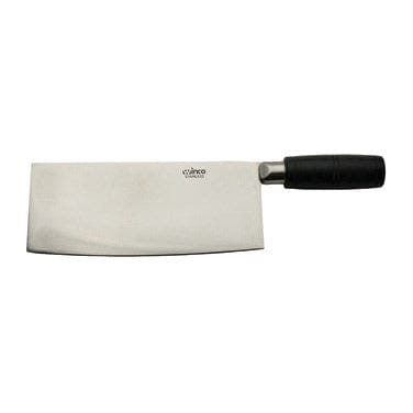 Winco Smallwares Each Winco KC-601 Chinese Cleaver Knife with 8 Inch Stainless Steel Blade and POM Handle | Denson CFE