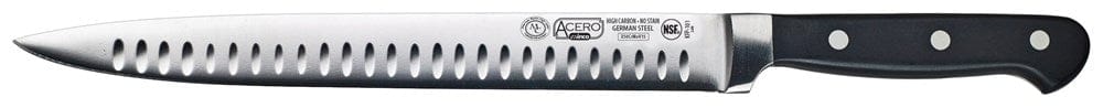 Winco Smallwares Each Winco KFP-101 Acero 10 Inch Granton Edge Slicer Full Tang Forged Blade | Denson CFE