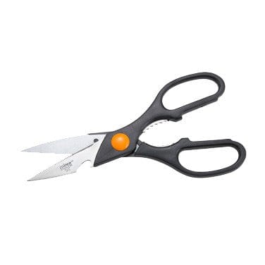 Winco Smallwares Each Winco KS-01 Stainless Steel Kitchen Shears with Plastic Grip Handles | Denson CFE