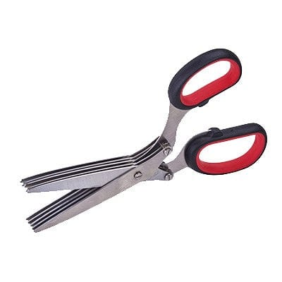 Winco Smallwares Each Winco KS-05 Herb Shears with Five Stainless Steel Blades and Comfortable Handles | Denson CFE
