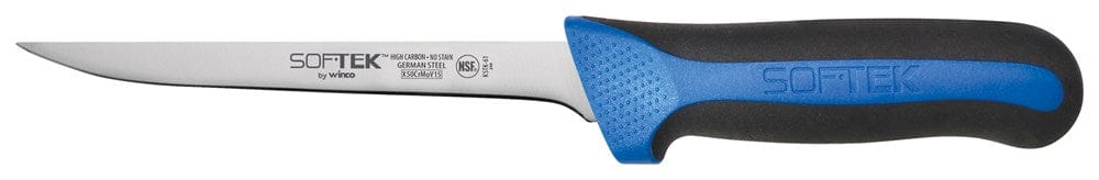 Winco Smallwares Each Winco KSTK-61 SofTek 6 Inch Narrow Boning Knife with Soft Grip Handle | Denson CFE