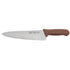 Winco Smallwares Each Winco KWP-100N Chef's Knife 10 Inch Stain-Free High Carbon Stainless Steel Brown Handle | Denson CFE