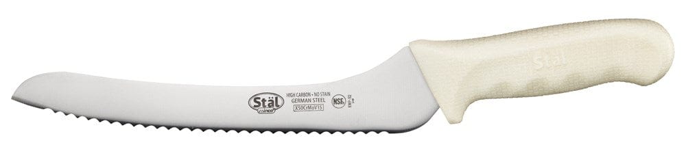Winco Smallwares Each Winco KWP-92 Stal 9 Inch Offset Bread Knife Stain-Free High Carbon Stainless Steel | Denson CFE