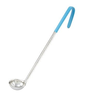 Winco Smallwares Each Winco LDC05 1/2 Ounce Teal Stainless Steel Ladle for Precise Portion Control | Denson CFE