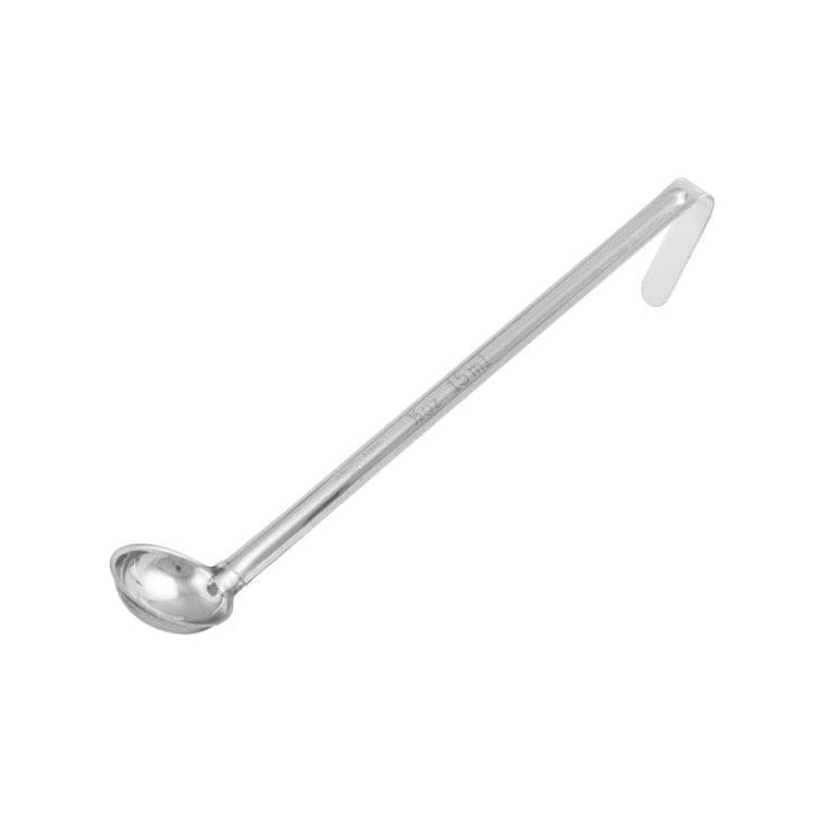 Winco Smallwares Each Winco LDI-0 Stainless Steel 1/2 Ounce Ladle with 10-1/4 Inch One-Piece Handle | Denson CFE