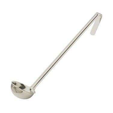 Winco Smallwares Each Winco LDI-1 One Piece Stainless Steel Serving Ladle 1 Ounce with 10 1/4 Inch Handle | Denson CFE