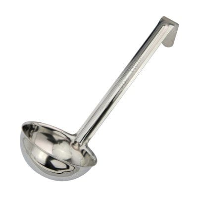 Winco Smallwares Each Winco LDI-30SH Stainless Steel 3 Ounce Ladle with 6 Inch Handle | Denson CFE