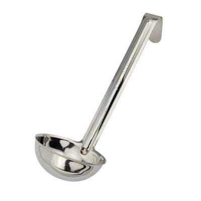Winco Smallwares Each Winco LDI-40SH Stainless Steel Ladle 4 Ounce with 6 Inch Handle | Denson CFE
