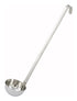 Winco Smallwares Each Winco LDT-1 Two-Piece 1 oz Stainless Steel Serving Ladle with 12" Handle | Denson CFE