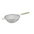 Winco Smallwares Each Winco MS2K-10S Stainless Steel Fine Mesh Strainer 10.5 Inch with Wooden Handle and Metal Hook | Denson CFE