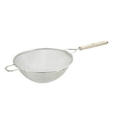 Winco Smallwares Each Winco MST-10S Stainless Steel Medium Single Mesh Strainer 10.5 Inch | Denson CFE
