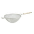 Winco Smallwares Each Winco MSTF-10S 10.25 Inch Diameter Single Fine Mesh Strainer with Wooden Handle and Hanging Loop | Denson CFE