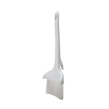 Winco Smallwares Each Winco NB-30HK 3" Concave Pastry Brush w/ Nylon Bristles & White Plastic Handle | Denson CFE