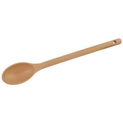 Winco Smallwares Each Winco NS-12T Nylon Spoon 12 Inch Heat Resistant Stain Resistant BPA Free Tan | Denson CFE
