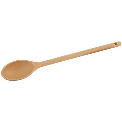Winco Smallwares Each Winco NS-15T Nylon Cooking Spoon 15 Inch Heat Resistant Stain Resistant BPA Free Tan | Denson CFE