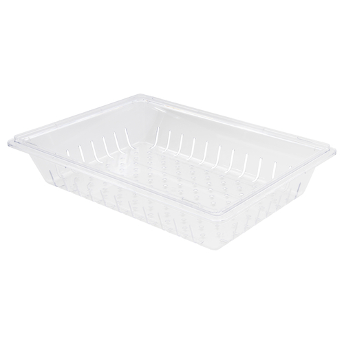 Winco Smallwares Each Winco PFSF-8C Colander 18 x 26 x 8.5 Clear Polycarbonate for PFSF-9 NSF Certified | Denson CFE