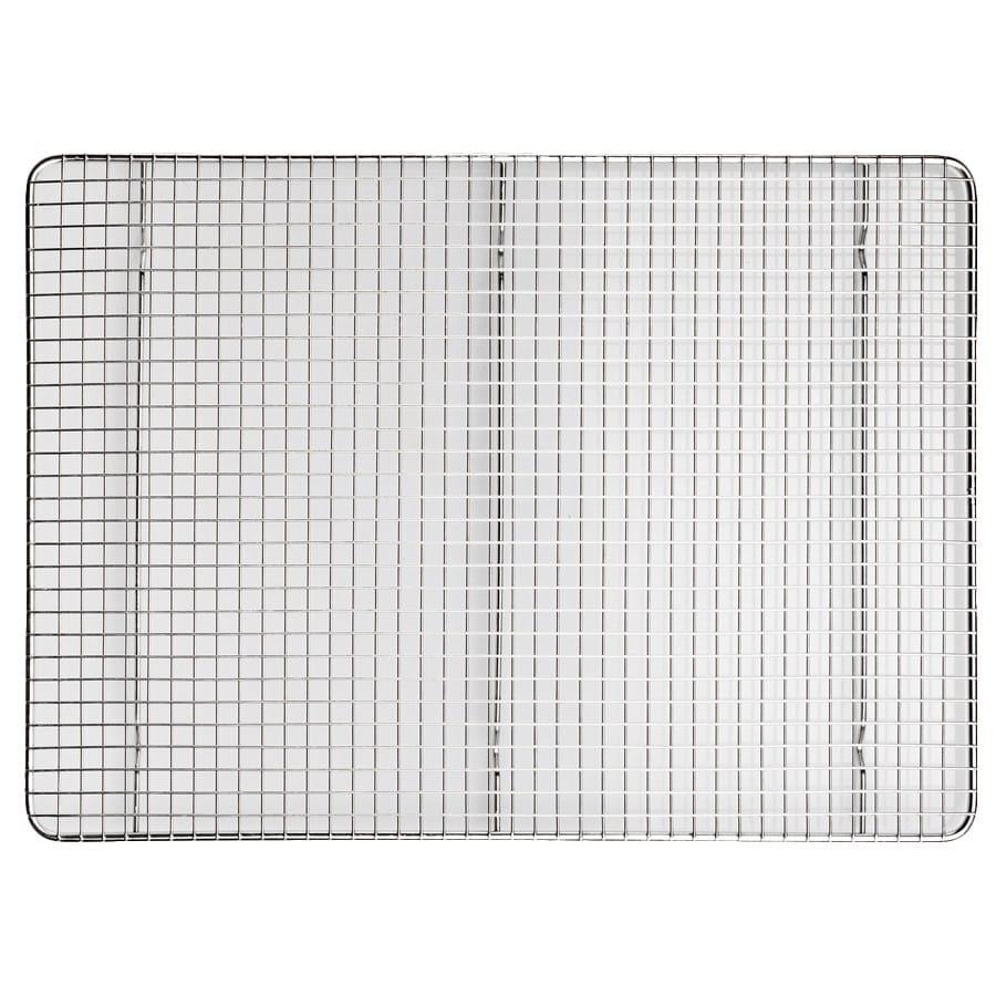 Winco Smallwares Each Winco PGW-1420 Two-Thirds Size Chrome Plated Steel Wire Cooling Rack for Sheet Pan | Denson CFE