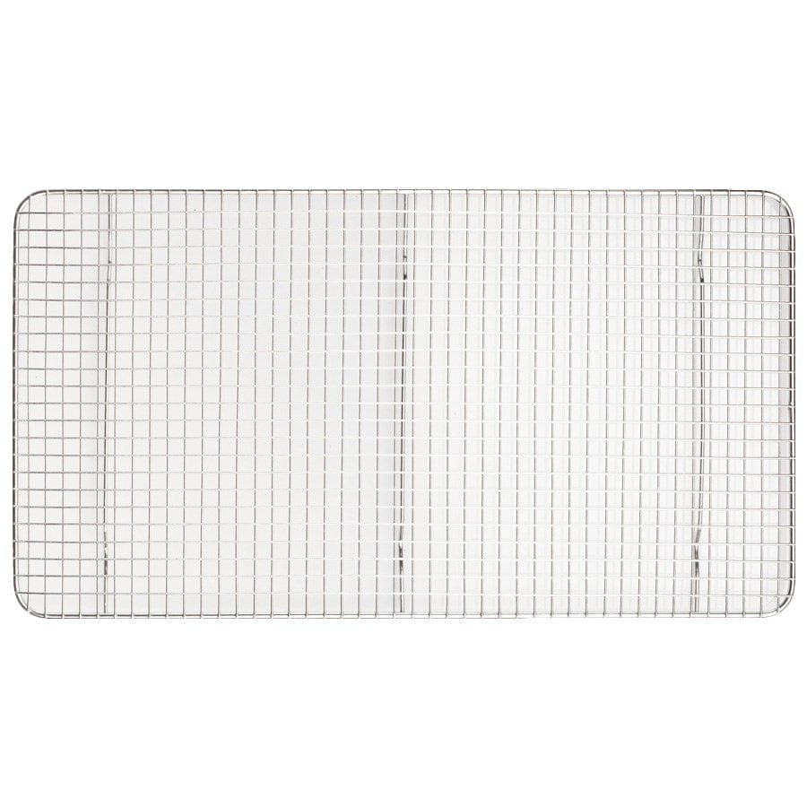 Winco Smallwares Each Winco PGWS-1018 Full Size Footed Stainless Steel Wire Cooling Rack for Steam Table Food Pan | Denson CFE