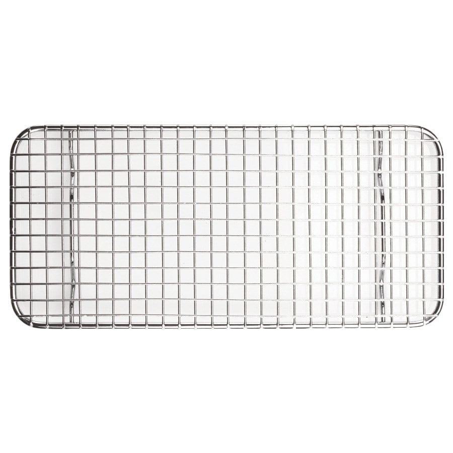 Winco Smallwares Each Winco PGWS-510 Stainless Steel Wire Cooling Rack 5 Inch x 10.5 Inch One Third Size | Denson CFE