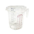 Winco Smallwares Each Winco PMCP-200 2 Quart Measuring Cup with Colour Graduations and Tapered Handle | Denson CFE