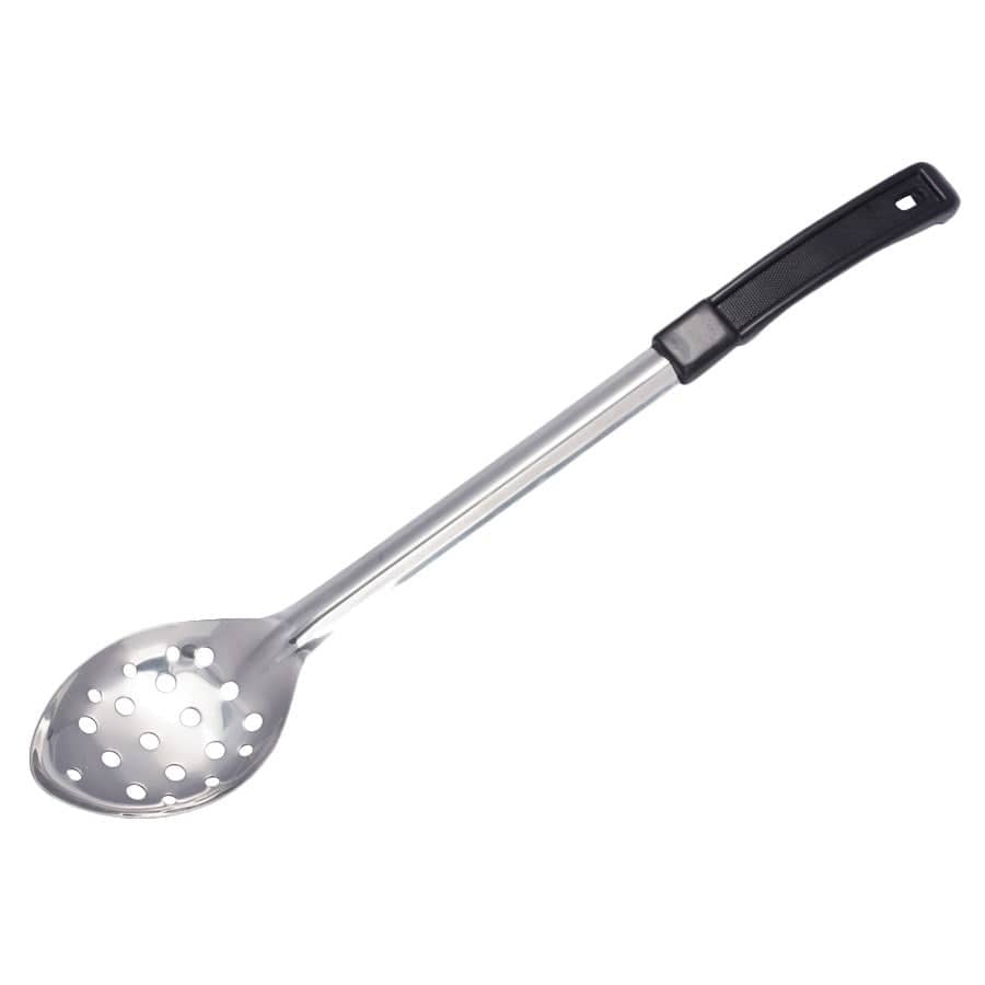 Winco Smallwares Each Winco Prime 15 Inch Stainless Steel Perforated Basting Spoon with Plastic Handle | Denson CFE