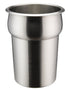 Winco Smallwares Each Winco Prime 2.5 Quart Stainless Steel Inset Round Satin Finish | Denson CFE