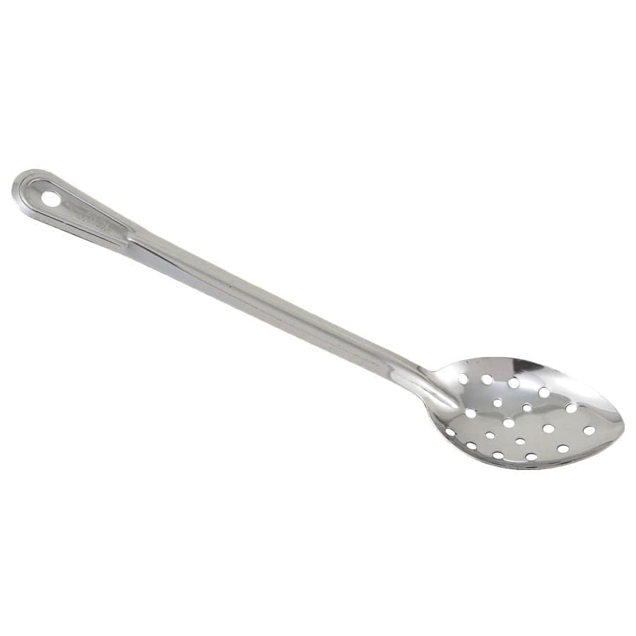 Winco Smallwares Each Winco Prime One Piece Stainless Steel 11 Inch Perforated Basting Spoon | Denson CFE