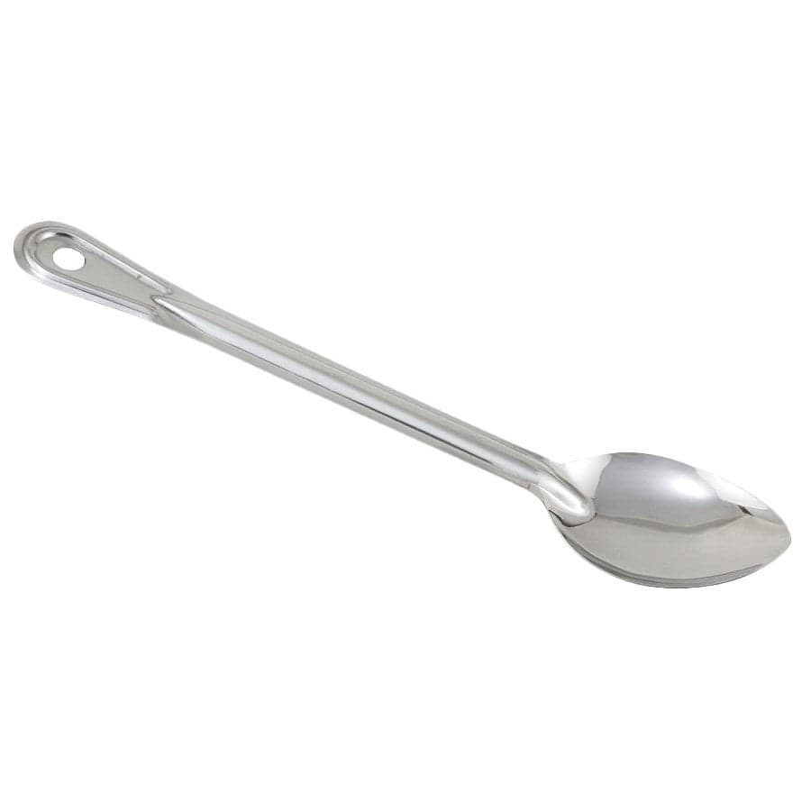 Winco Smallwares Each Winco Prime One-Piece Stainless Steel 15 Inch Solid Basting Spoon | Denson CFE